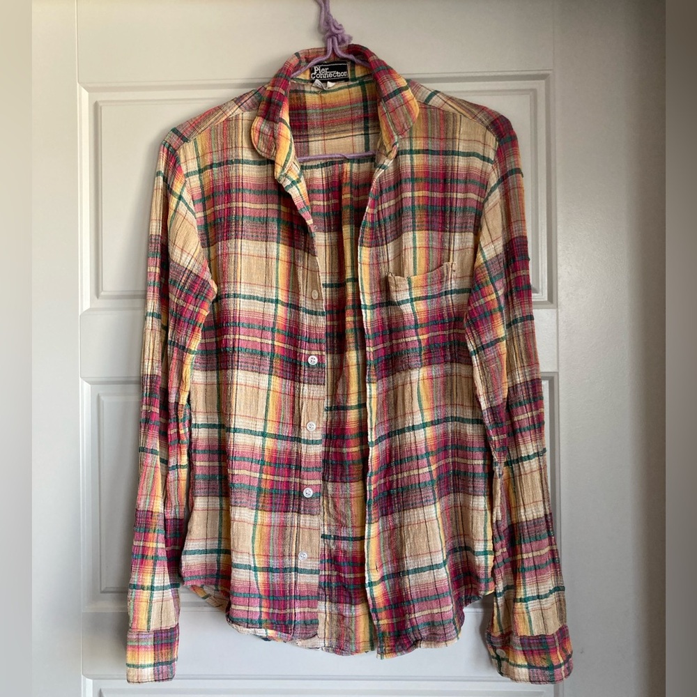 Rare 70s 100% cotton vintage button-down shirt